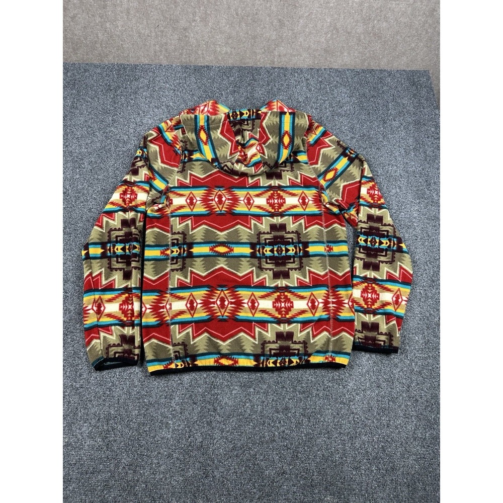 Dravus Hoodie Multi Colored Aztec Geo Southwestern Fleece Jacket Men's Medium - Picture 7 of 7